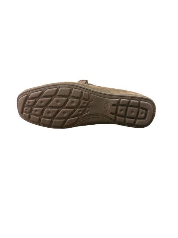 Mocassino camoscio da uomo pelletteria allegrini 3744 taupe