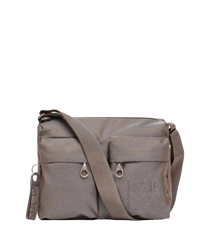 Fabric Shoulder Bag MD20 Mandarina Duck   P10QMTT5 Taupe