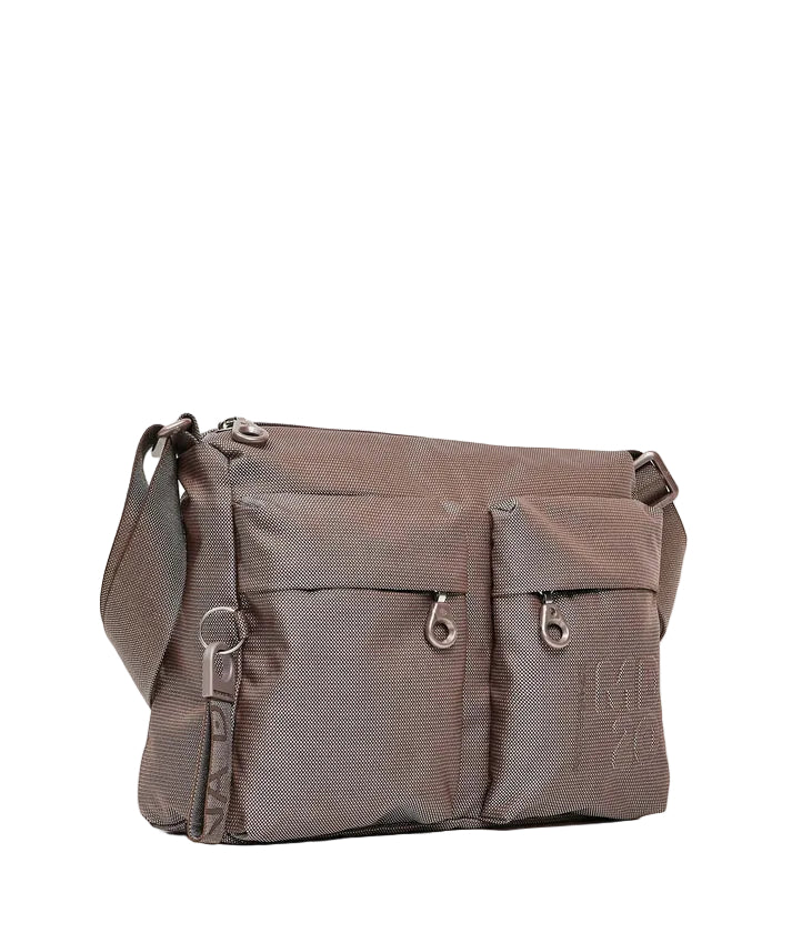Fabric Shoulder Bag MD20 Mandarina Duck   P10QMTT5 Taupe