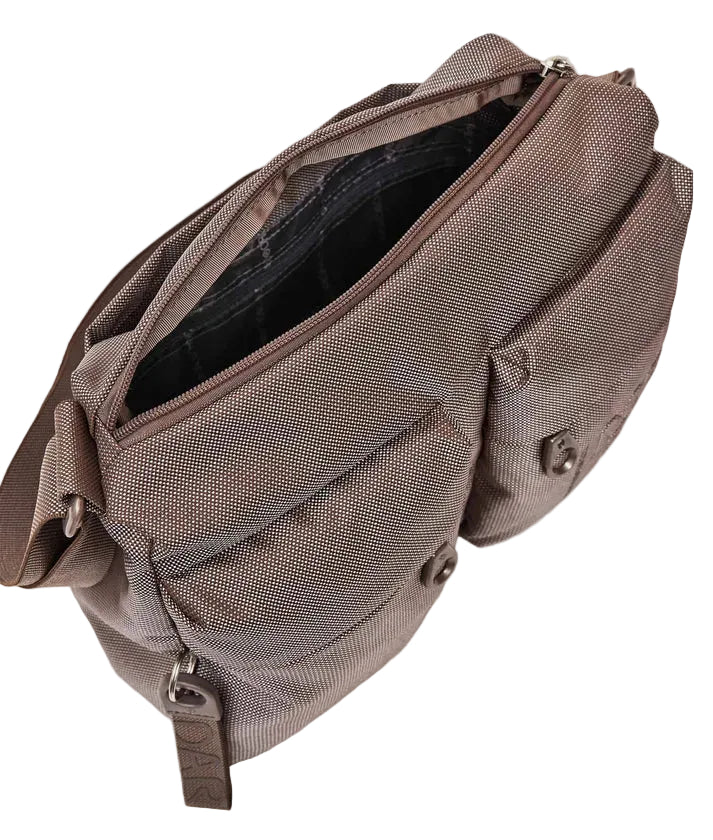 Fabric Shoulder Bag MD20 Mandarina Duck   P10QMTT5 Taupe