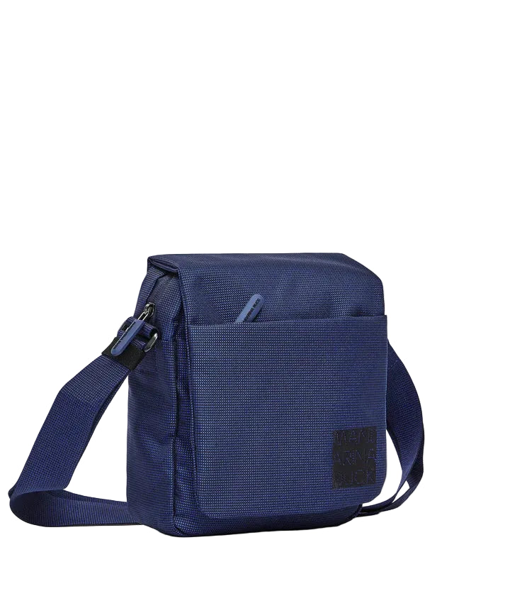 Fabric shoulder bag with flap District Mandarina Duck P10KPT04 Blue