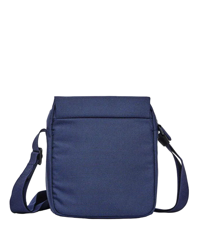 Fabric shoulder bag with flap District Mandarina Duck P10KPT04 Blue