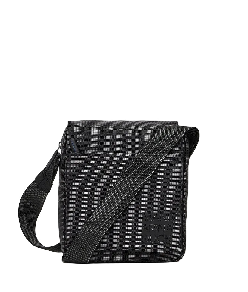 Fabric shoulder bag with flap District Mandarina Duck P10KPT04 Black
