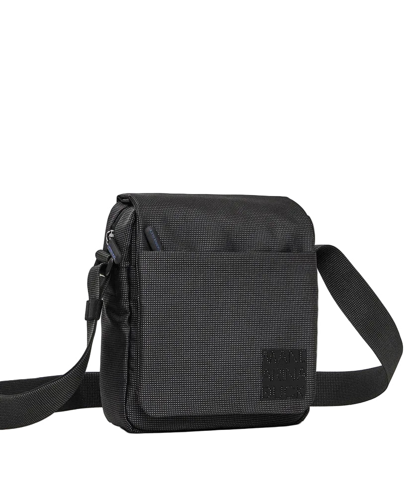 Fabric shoulder bag with flap District Mandarina Duck P10KPT04 Black