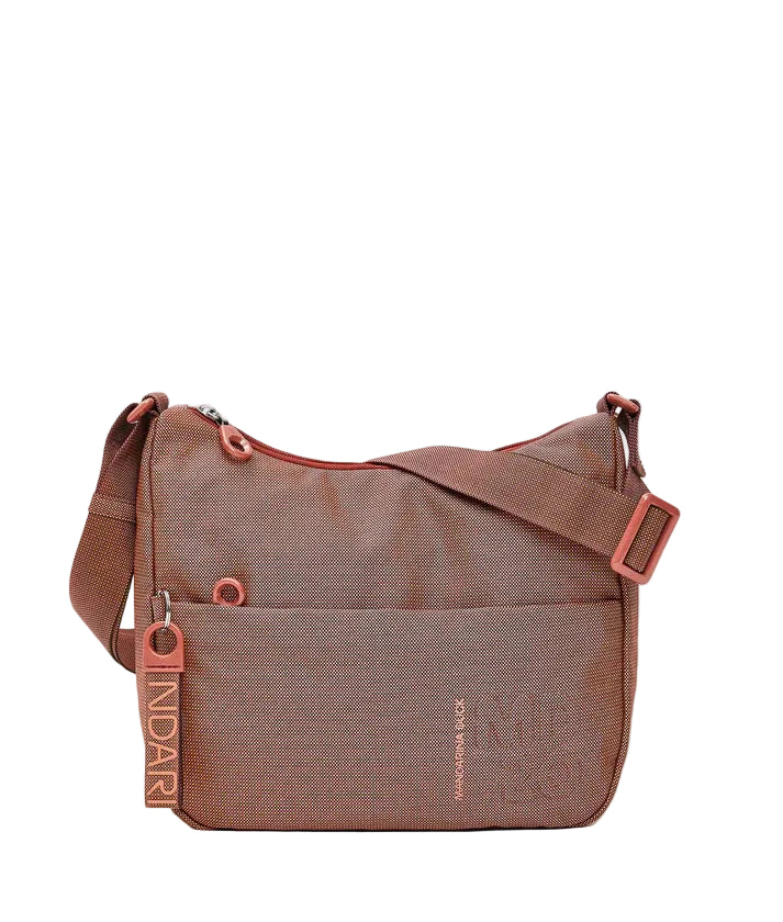 Fabric shoulder bag MD20 Mandarina Duck P10QMT37 Pecan Nut