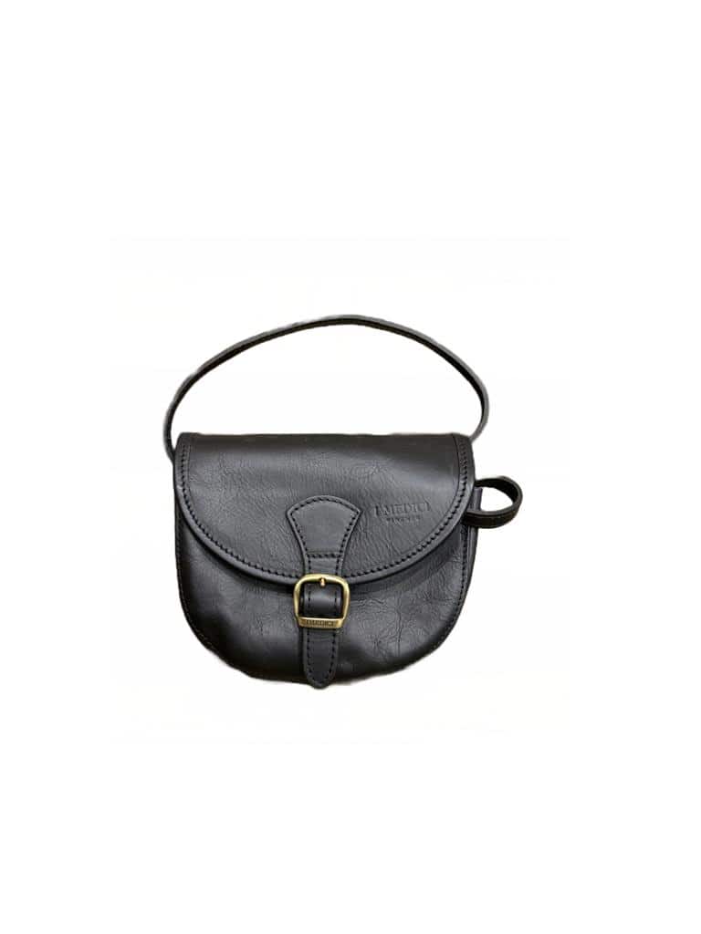Leather shoulder bag I Medici 63/200 Black