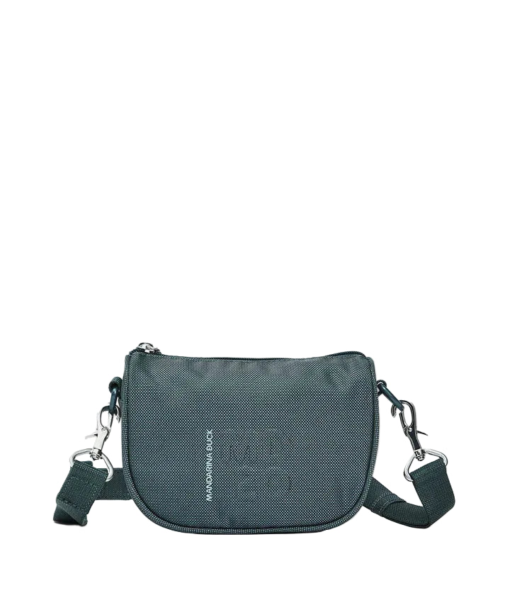 Mini shoulder bag in MD Mandarina Duck fabric P10QMT54 Pine green