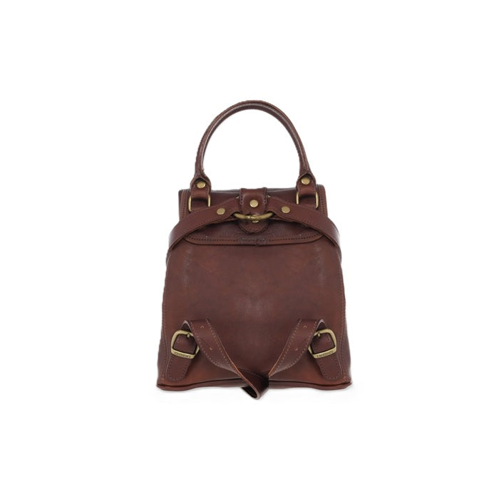 Zaino in cuoio I Medici 63/6400 Testa di moro