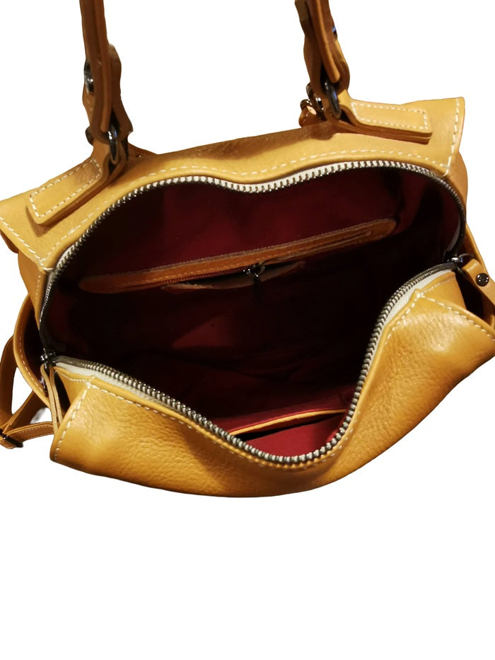 Zaino in pelle Bruno Rossi R342/P Biscotto