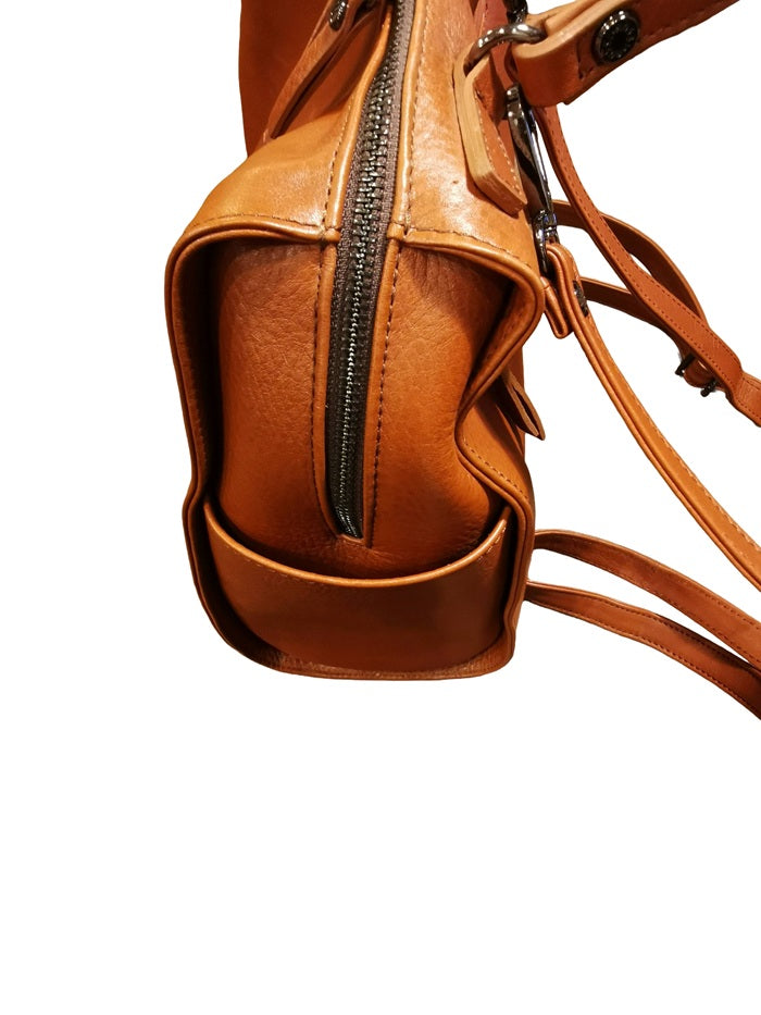 Zaino in pelle Bruno Rossi R342/P Brandy