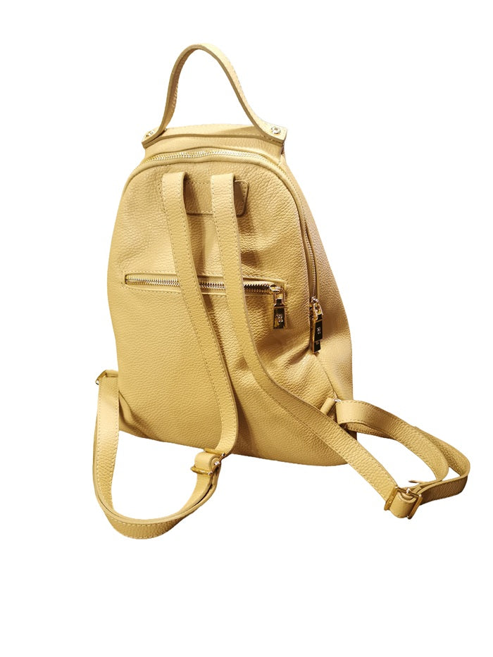 Zaino in pelle martellata Bruno Rossi ML228 Biscotto