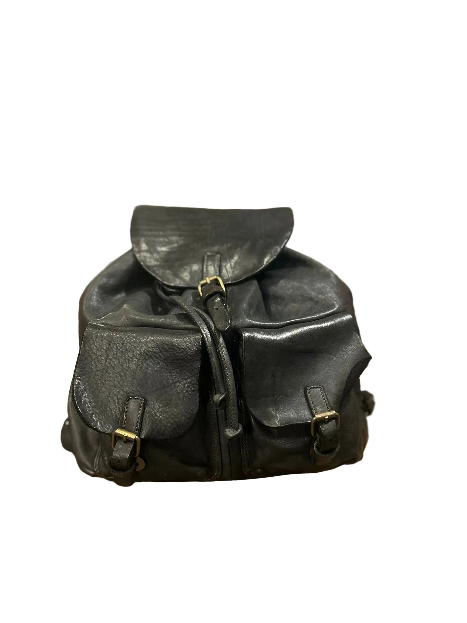 Zaino in pelle Pelletteria Allegrini Filippo 1001 Nero