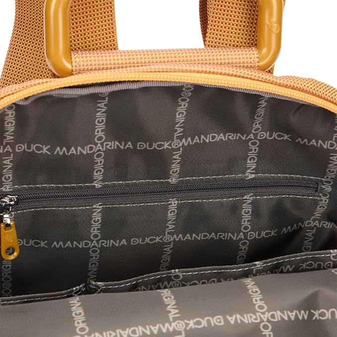 Slim backpack in fabric MD Mandarina Duck P10QMT49 Mustard