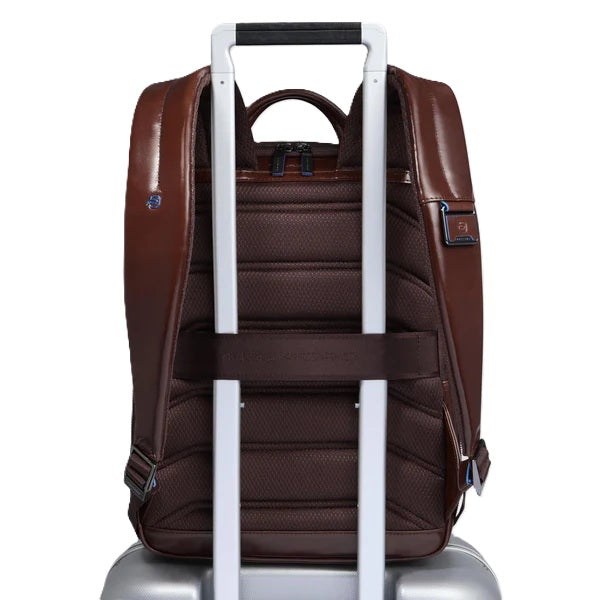 Men's Leather Backpack for 14" Laptop Piquadro CA6311B2 Mahogany