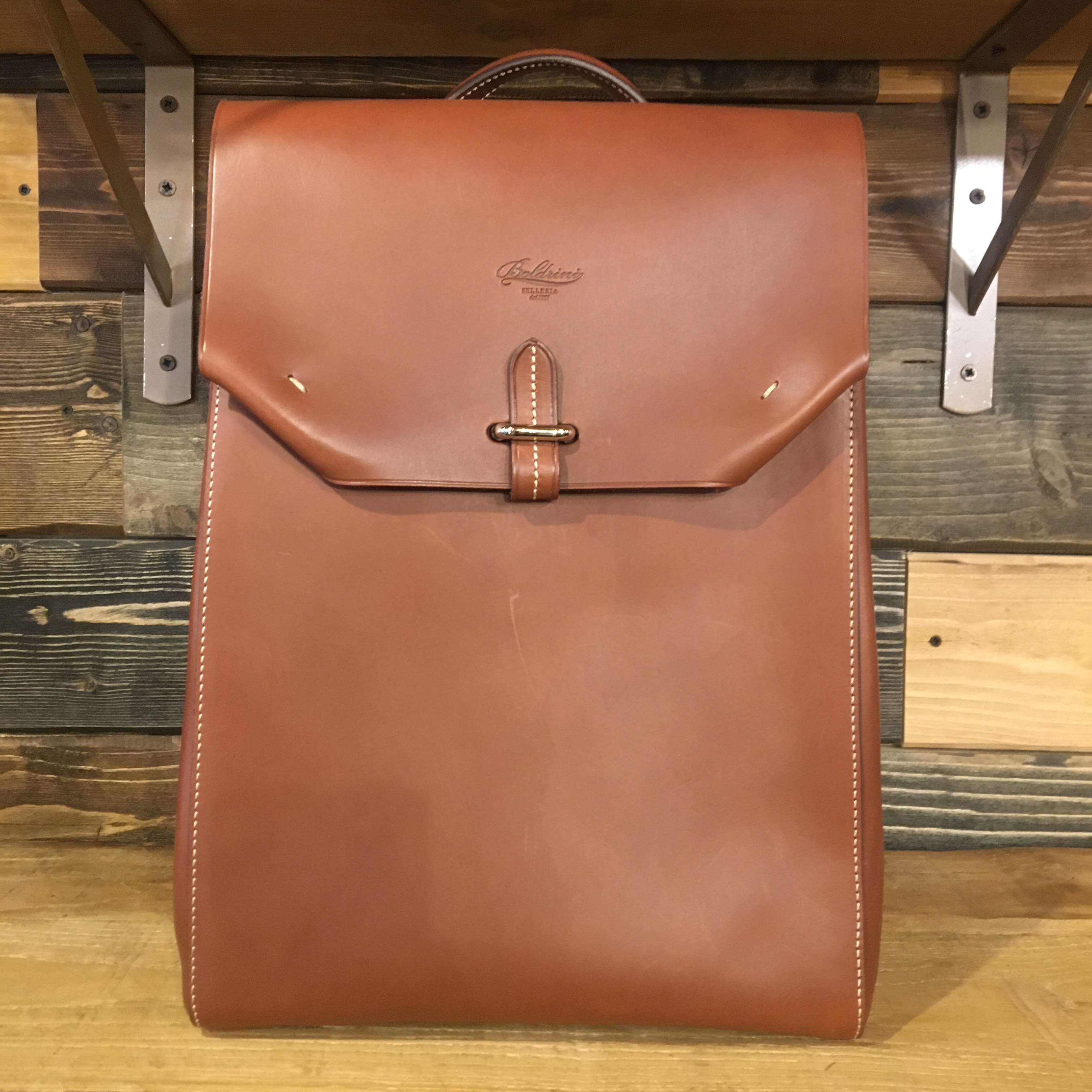 Boldrini Selleria Leather Backpack Pelletteria Allegrini