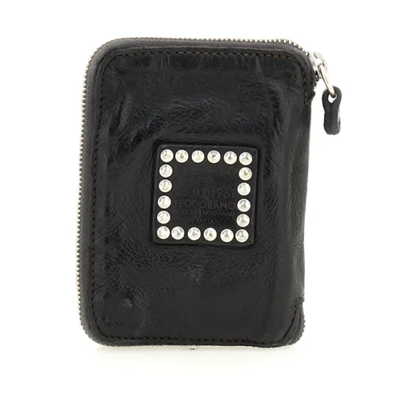 Campomaggi small leather wallet with studs DIAMANTE - Image 3