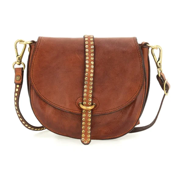 Campomaggi small shoulder bag with rivets Kura - Image 3