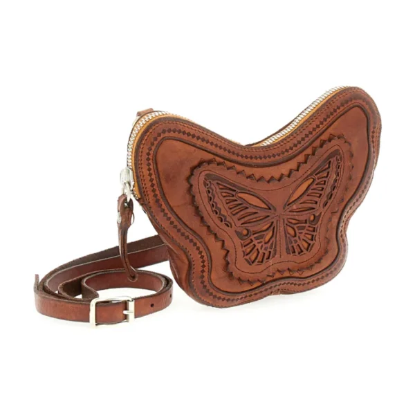 Butterfly leather shoulder bag/pouch Campomaggi