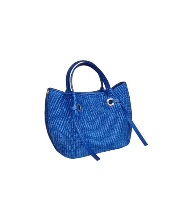 Leather and straw bag VISONA'