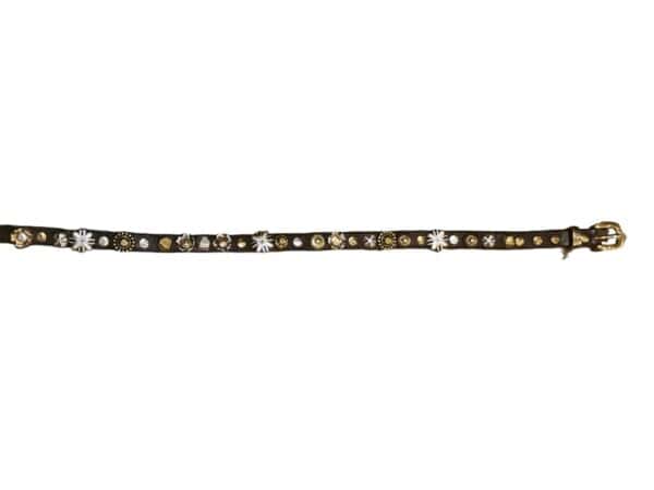 Studded leather double bracelet - Image 3